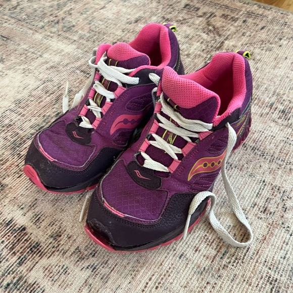 Saucony Other - Saucony Peregrine Trail Vibrant Purple and Pink Sneakers